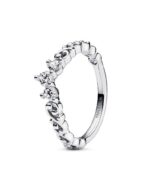 Pandora Regal Swirl Tiara Ring With Clear Cubic Zirconia P-192232C01-54 For Women