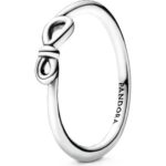 Pandora Infinity Knot Ring With White Sterling Silver P-198898C00-54 For Women
