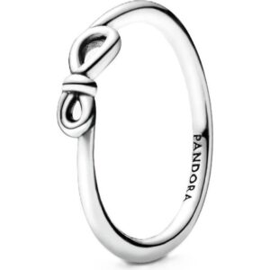 Pandora Infinity Knot Ring With White Sterling Silver P-198898C00-54 For Women