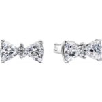 Pandora Sparkling Bow Stud Earring With Clear Cubic Zirconia P-293506C01 For Women