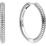 Pandora Moments Charm Hoop Earrings 299532C00 For Women