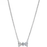 Pandora Sparkling Bow Necklace With Clear Cubic Zirconia P-393509C01-45 For Women