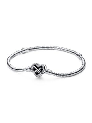 Pandora Moments Sparkling Infinity Heart Bracelet With Clear Cubic Zirconia P-592645C01-18 For Women
