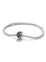 Pandora Moments Sparkling Moon Bracelet With Blue And White Cubic Zirconia P-592819C01-18 For Women