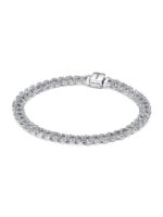 Pandora Timeless Pave Cuban Chain Bracelet With Clear Cubic Zirconia P-593008C01-18 For Women - P-593008C01-18
