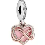 Pandora Sparkling Infinity Heart Dangle Charm With Clear Cubic Zirconia 788878C01 For Women