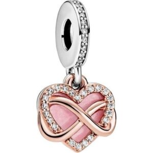 Pandora Sparkling Infinity Heart Dangle Charm With Clear Cubic Zirconia 788878C01 For Women
