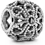 Pandora Openwork Flower Charm With Clear Beads P-791282 For Women