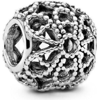 Pandora Openwork Flower Charm With Clear Beads P-791282 For Women