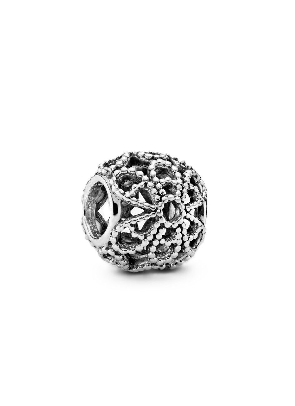 Pandora Openwork Flower Charm With Clear Beads P-791282 For Women