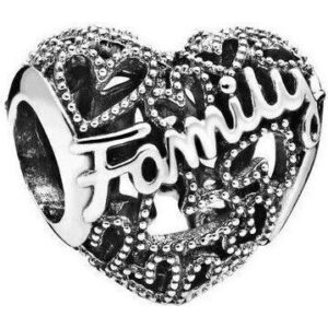 Pandora Family Heart Sterling Silver Charm 798571C00 For Women