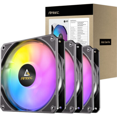 Antec P12 ARGB 120 PWM Case Fan 3 Pack - Black