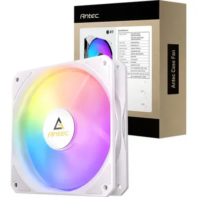 Antec P12 PWM 120mm ARGB Reverse Case Fan - White