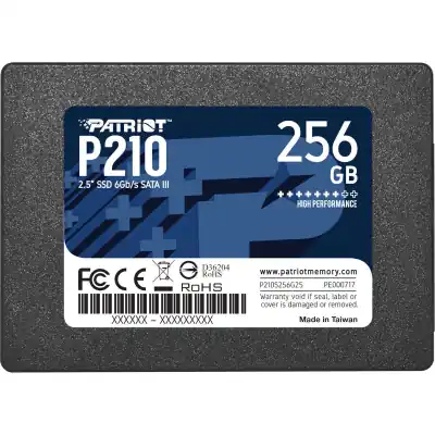 Patriot P210 256GB 2.5 Inch SATAIII SSD (P210S256G25)
