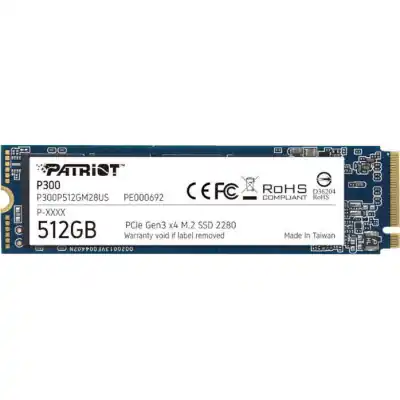 Patriot P300 512GB M.2 PCIe NVMe SSD