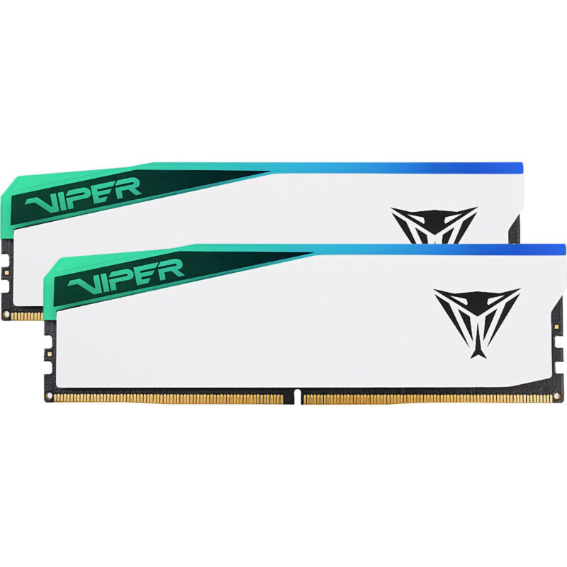 Patriot Viper Elite 5 RGB 32GB 6000MHz DDR5 Desktop Gaming Memory Kit - White