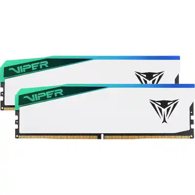 Patriot Viper Elite 5 RGB 32GB 6000MHz DDR5 Desktop Gaming Memory Kit - White
