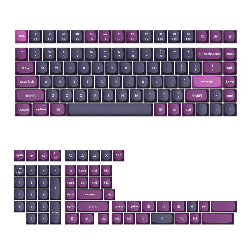 Keychron Double Shot OSA PBT Keycap Full Keycap Set - Purple 1 Keychron Double Shot OSA PBT Keycap Full Keycap Set - Purple