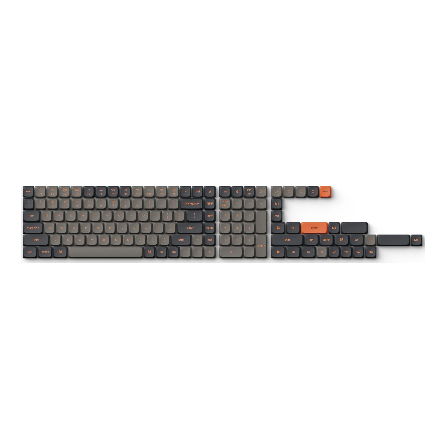 Keychron PBT LSA Carbon Keycap Set V2 - Low Profile 2 Keychron PBT LSA Carbon Keycap Set V2 - Low Profile - Image 2