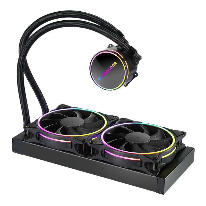 PCBuilder Hydro Chill 240MM AIO Liquid CPU Cooler ARGB 1 PCBuilder Hydro Chill 240MM AIO Liquid CPU Cooler ARGB