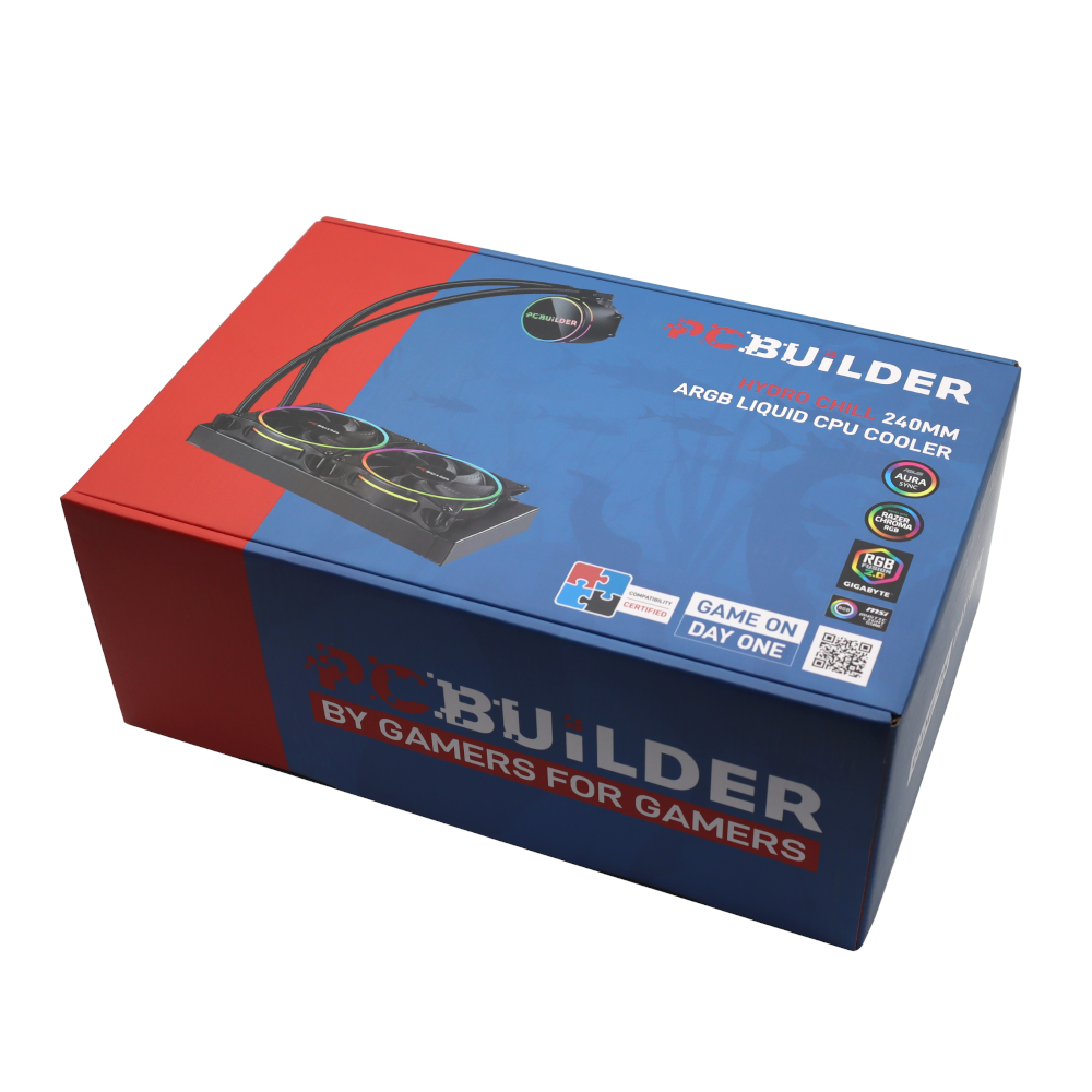 PCBuilder Hydro Chill 240MM AIO Liquid CPU Cooler ARGB 7 PCBuilder Hydro Chill 240MM AIO Liquid CPU Cooler ARGB - Image 7