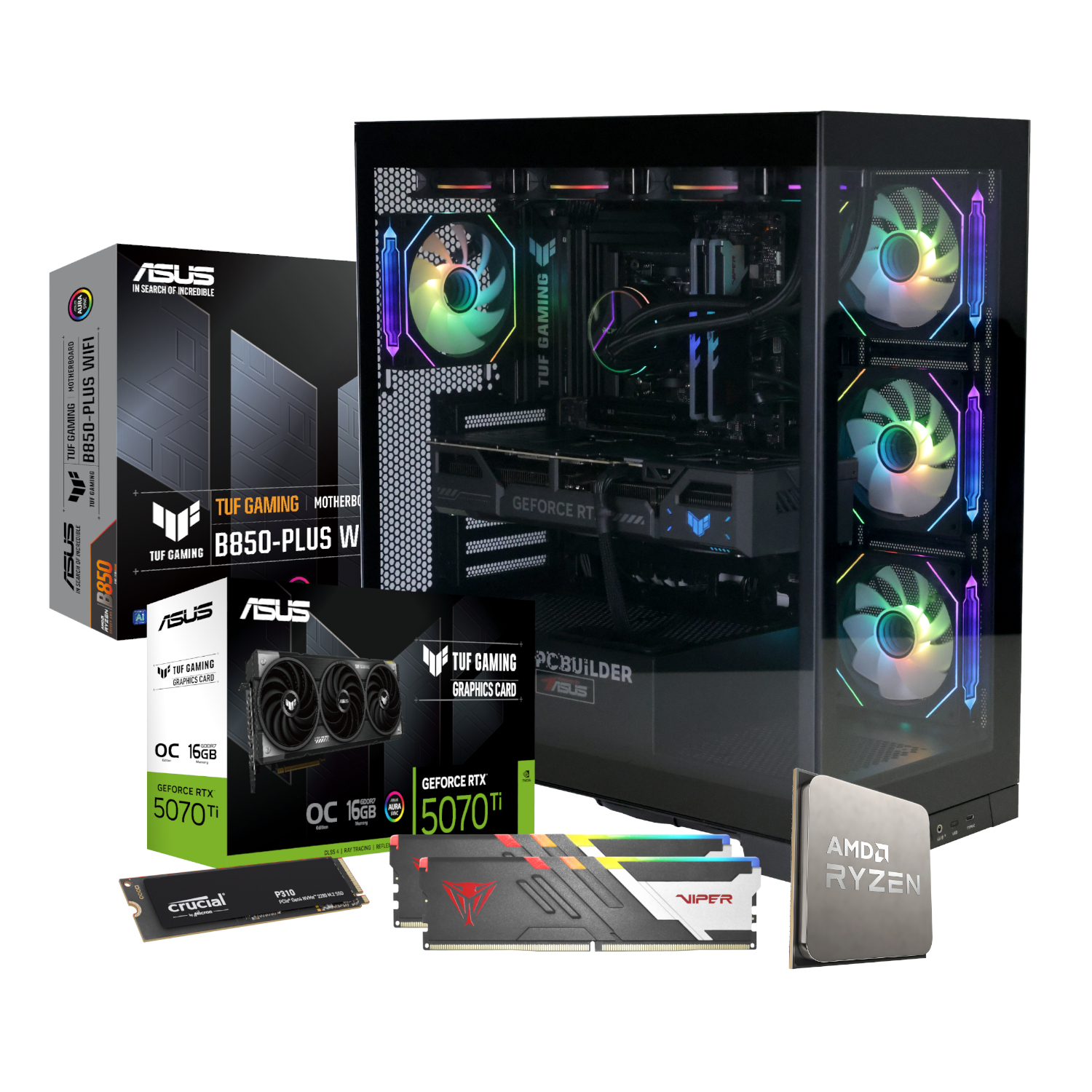 PCBuilder Ryzen 7 7800X3D ARCHON Windows 11 Gaming PC - Image 2