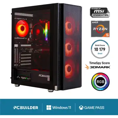 PCBuilder AMD Ryzen 5 5600X BARRICADE Windows 11 Gaming PC