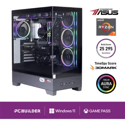 PCBuilder Ryzen 7 7800X3D MAXIMUS Windows 11 Gaming PC