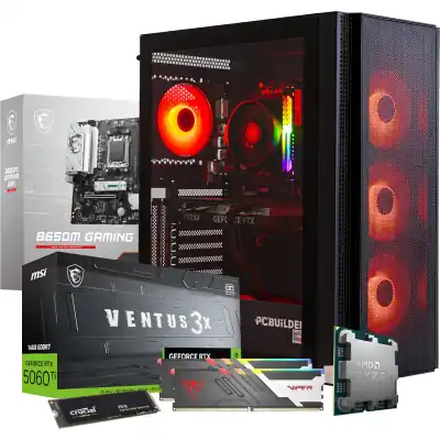 PCBuilder Ryzen 5 9600X NEXUS Windows 11 Gaming PC