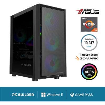 PCBuilder Ryzen 5 5600X PATHFINDER Windows 11 Gaming PC