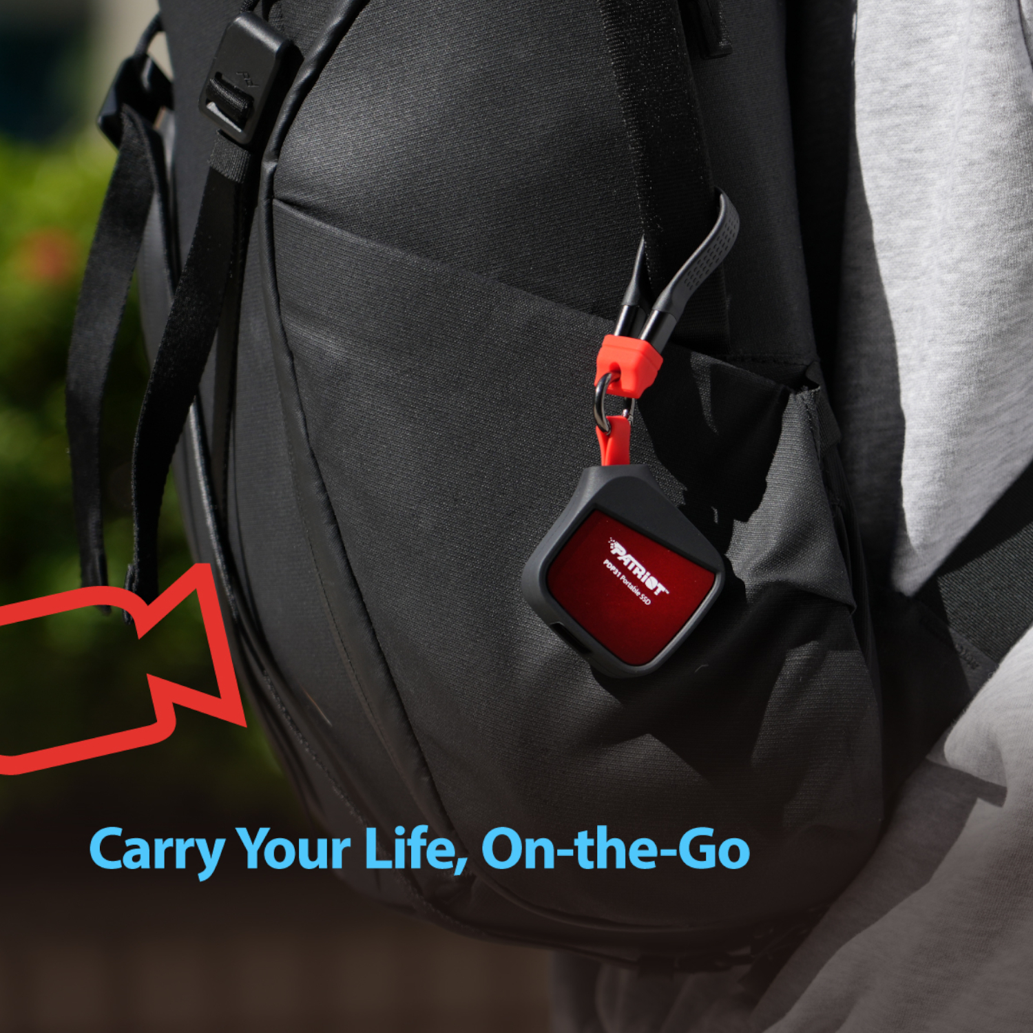 Patriot PDP31 1TB Type-C Portable SSD - Red / Black - Image 6