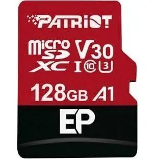 Patriot EP V30 A1 128GB Micro SDXC Card + Adapter