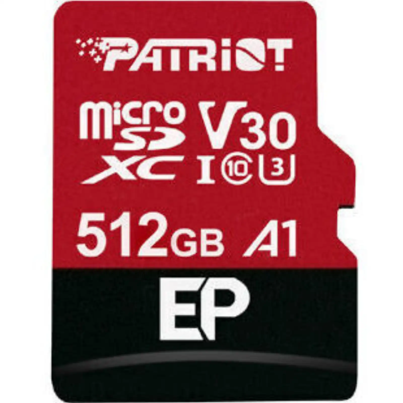 Patriot EP V30 A1 512GB Micro SDXC Card + Adapter