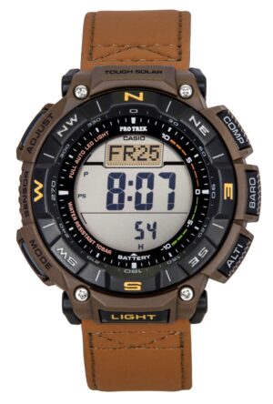 Casio Pro Trek Climber Line Digital Leather Strap Solar PRG-340L-5 100M Men's Watch