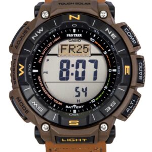 Casio Pro Trek Climber Line Digital Leather Strap Solar PRG-340L-5 100M Men's Watch