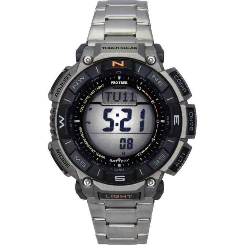 Casio ProTrek Digital Bio Based Resin Tough Solar PRG-340T-7 100M Men's Watch Casio ProTrek Digital Bio Based Resin Tough Solar PRG-340T-7 100M Men's Watch