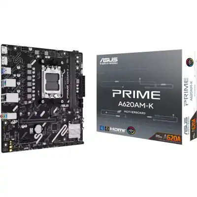 Asus PRIME A620AM-K AM5 M-ATX Motherboard (PRIME-A620AM-K)