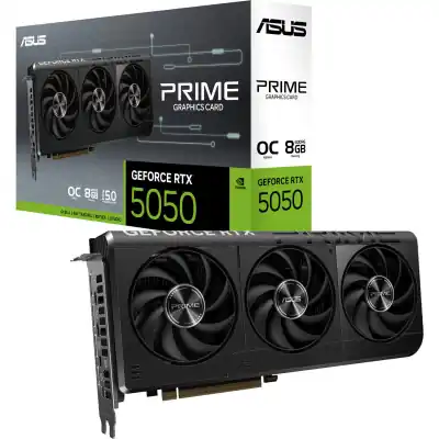 ASUS Nvidia GeForce RTX 5050 Prime OC 8GB GDDR6 Graphics Card (PRIME-RTX5050-O8G)