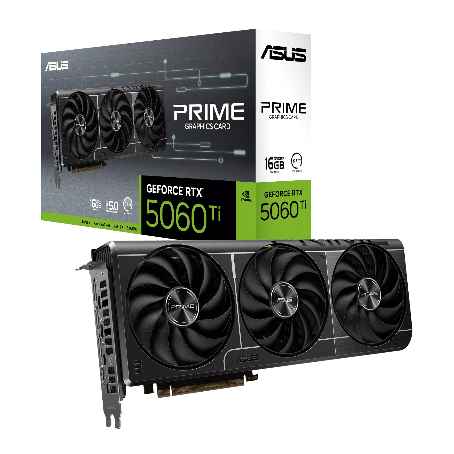 ASUS PRIME GeForce RTX 5060 Ti 16GB GDDR7 Graphics Card 1 ASUS PRIME GeForce RTX 5060 Ti 16GB GDDR7 Graphics Card