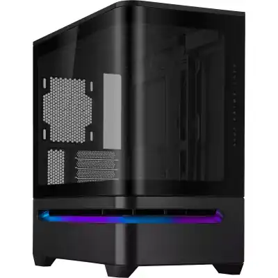 Asus Prime AP202 Curved Tempered Glass Micro-ATX Chassis – Black (PRIMEAP202-BK)