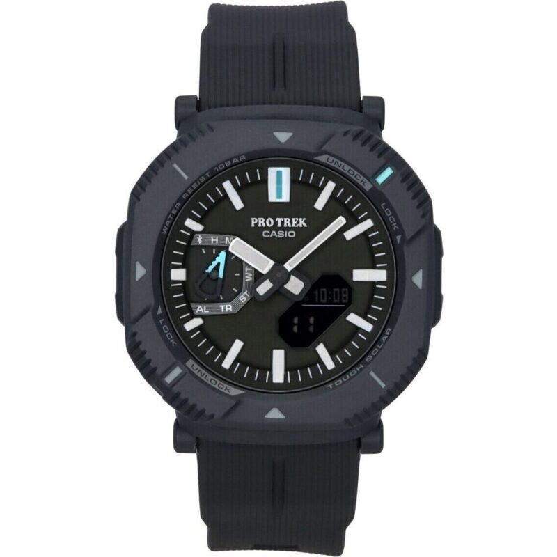 Casio Pro Trek Analog Digital Smartphone Link Resin Green Dial Tough Solar PRJ-B001-1 100M Men's Watch Casio Pro Trek Analog Digital Smartphone Link Resin Green Dial Tough Solar PRJ-B001-1 100M Men's Watch
