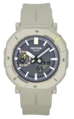 Casio Pro Trek Analog Digital Smartphone Link Resin Strap Gray Dial Tough Solar PRJ-B001-7 100M Men's Watch