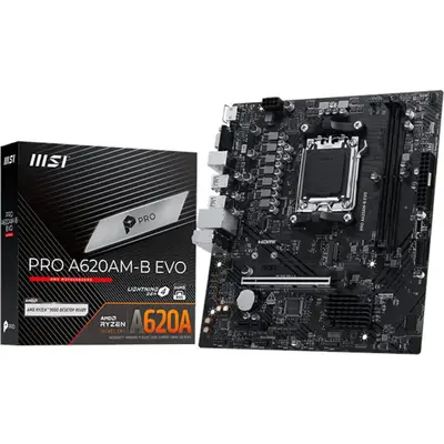 MSI PRO A620AM-B EVO AM5 M-ATX Motherboard (PROA620AM-B-EVO)
