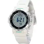 Casio ProTrek Climber Line Digital White Bio Based Resin Strap Tough Solar PRW-35-7 100M Men's Watch