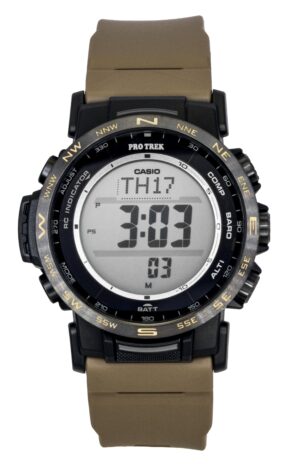 Casio Pro Trek Digital Bio-Based Resin Solar PRW-35LD-5 100M Men's Watch