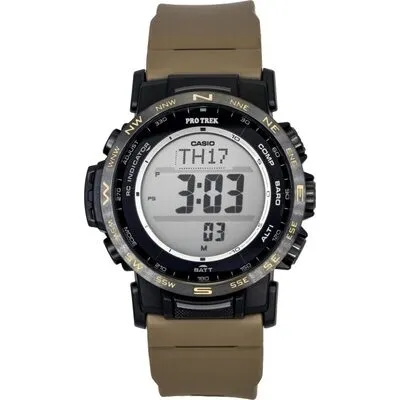 Casio Pro Trek Digital Bio-Based Resin Solar PRW-35LD-5 100M Men's Watch