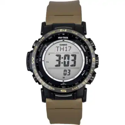 Casio Pro Trek Digital Bio-Based Resin Solar PRW-35LD-5 100M Men's Watch