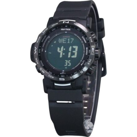 Casio Pro Trek Climber Digital Bio-Based Resin Strap Tough Solar PRW-35Y-1B 100M Men's Watch