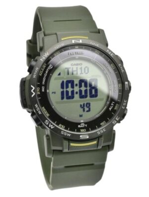 Casio Pro Trek Digital Bio-Based Resin Strap Tough Solar PRW-35Y-3B 100M Unisex Watch