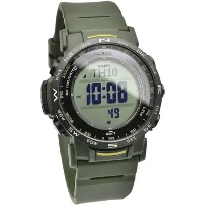 Casio Pro Trek Digital Bio-Based Resin Strap Tough Solar PRW-35Y-3B 100M Unisex Watch